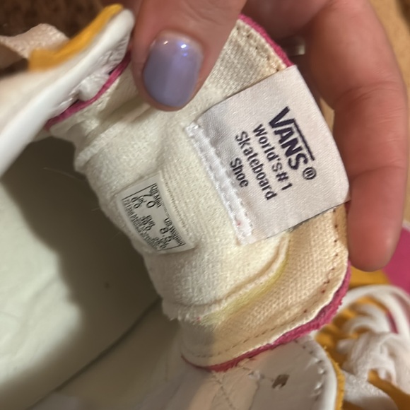 Platform High Top Color Block Vans - Picture 4 of 5